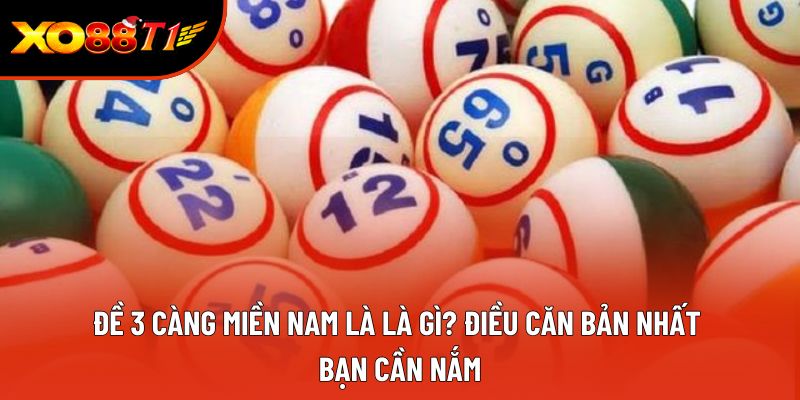 Đề 3 càng miền Nam là là gì? Điều căn bản nhất bạn cần nắm
